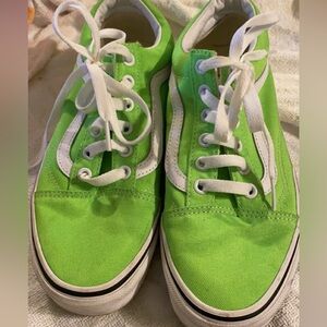 Lime Green Vans size 7
